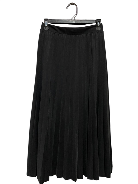 RESERVED |S| WAIST 26| B13| CLASSIC BLACK PLEATED MIDI SKIRT