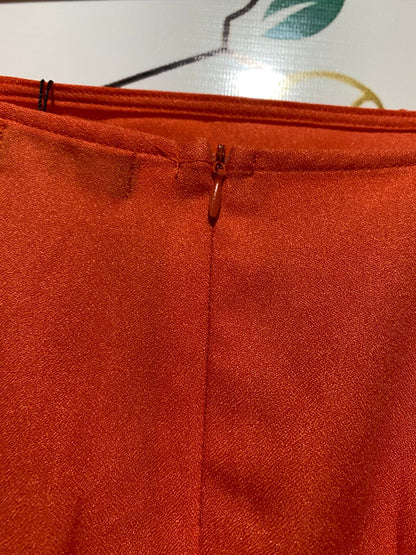 BOOHOO |S| BUST 15| B13| VIBRANT ORANGE TIERED MAXI SUN DRESS