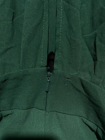 ASOS |L| BUST FREE |B13| LUXURY BOTTLE GREEN CUT-OUT WIDE LEG JUMPSUIT