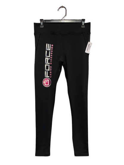 JUST COOL |L| WAIST 30| B13| G-FORCE LADIES KICKBOXING PERFORMANCE LEGGINGS