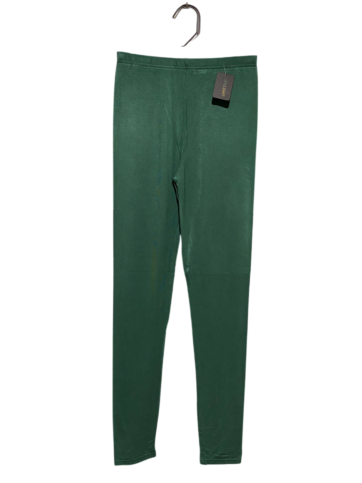 LIME LIGHT |S| WAIST 24| B13| BOTTLE GREEN STRETCHABLE COTTON TIGHTS / LEGGINGS FOR WOMEN