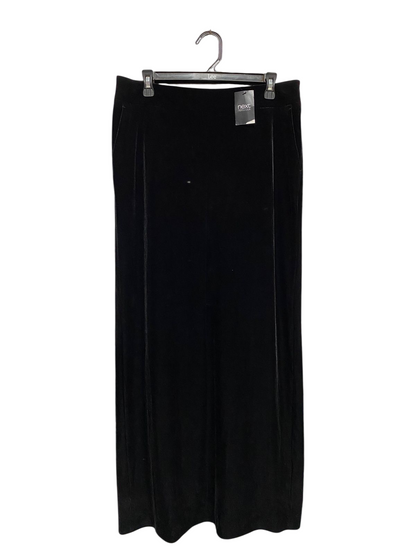 NEXT | XL| WAIST 34| B13| PREMIUM BLACK VELVET MAXI SKIRT FOR WOMEN