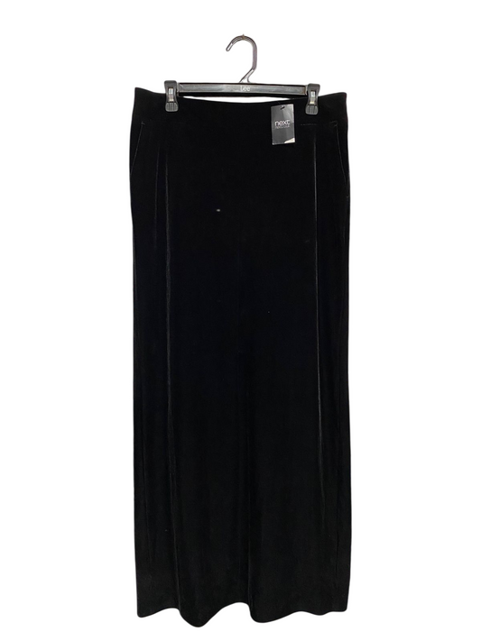 NEXT | XL| WAIST 34| B13| PREMIUM BLACK VELVET MAXI SKIRT FOR WOMEN
