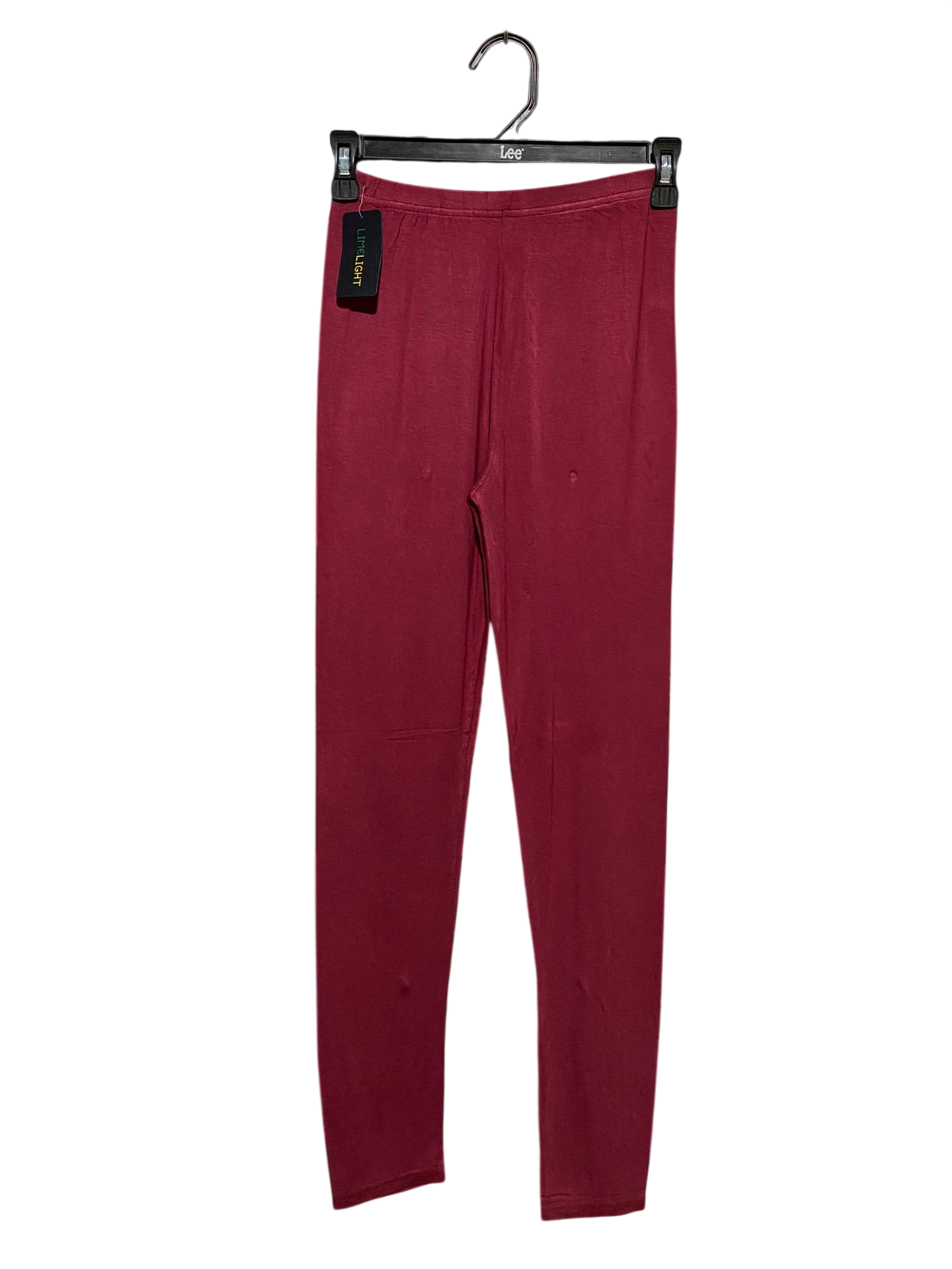 LIME LIGHT |S| WAIST 24| B13| MAROON STRETCHABLE COTTON TIGHTS / LEGGINGS FOR WOMEN