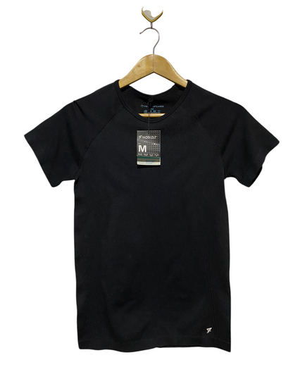PRIMARK CARES |M| BUST 15| B13| WOMEN’S SEAMLESS WORKOUT T-SHIRT – BLACK PERFORMANCE TEE