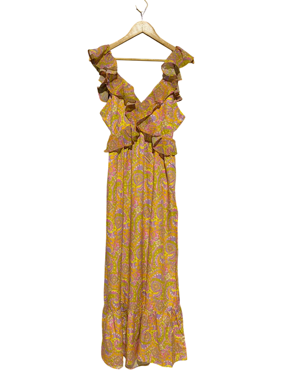 RIVER ISLAND |M| BUST 17| B13| WOMEN’S VIBRANT PAISLEY PRINT MAXI DRESS