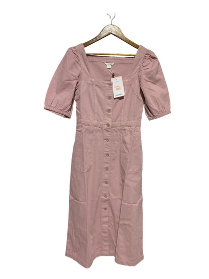 MONKI  |M| BUST 16| B13| WOMEN’S DUSTY PINK DENIM MIDI DRESS