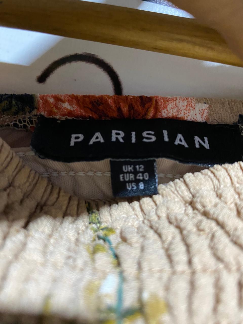 PARISIAN |M| BUST 14| B13| WOMEN’S FLORAL SMOCKED OFF-SHOULDER HIGH-LOW DRESS