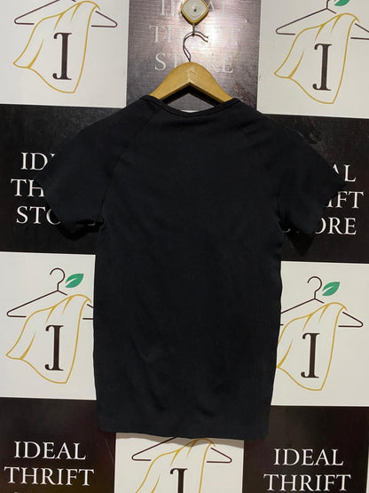 PRIMARK CARES |M| BUST 15| B13| WOMEN’S SEAMLESS WORKOUT T-SHIRT – BLACK PERFORMANCE TEE