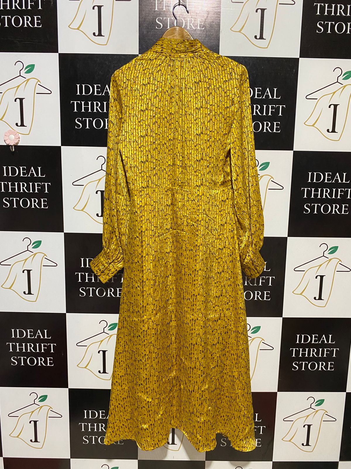 M & S |M| BUST 19| B13| WOMEN’S GOLD PLEATED MAXI DRESS