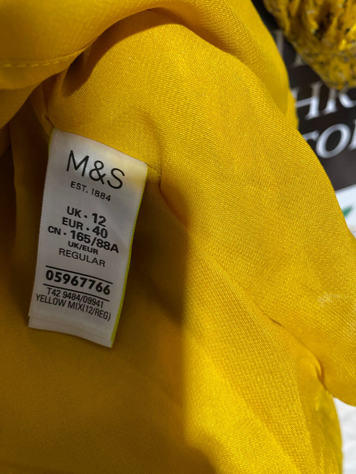 M & S |M| BUST 19| B13| WOMEN’S GOLD PLEATED MAXI DRESS