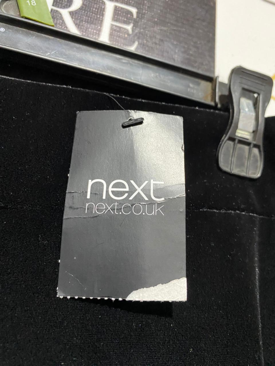 NEXT | XL| WAIST 34| B13| PREMIUM BLACK VELVET MAXI SKIRT FOR WOMEN