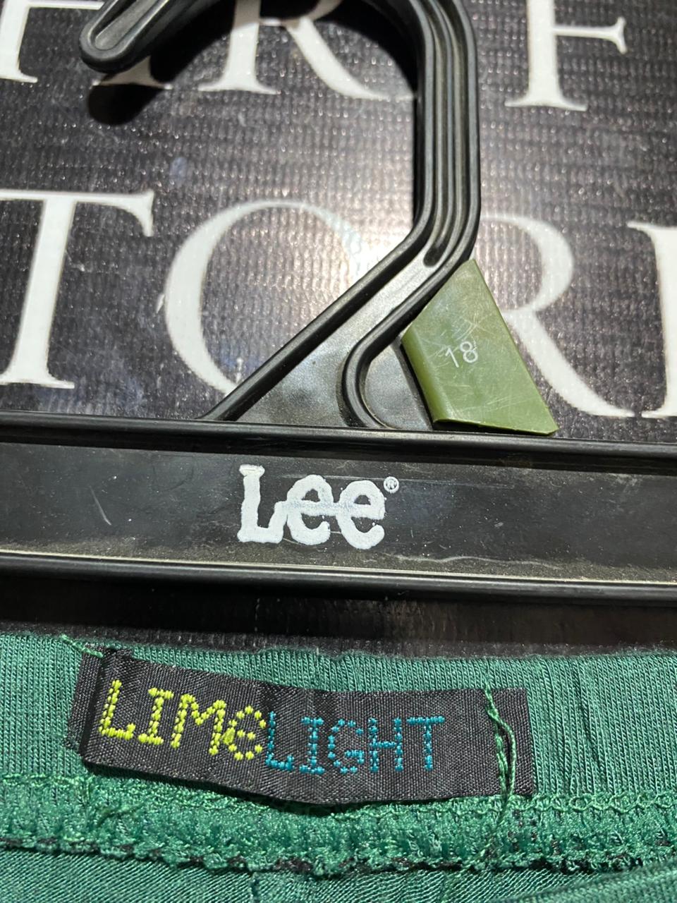 LIME LIGHT |S| WAIST 24| B13| BOTTLE GREEN STRETCHABLE COTTON TIGHTS / LEGGINGS FOR WOMEN