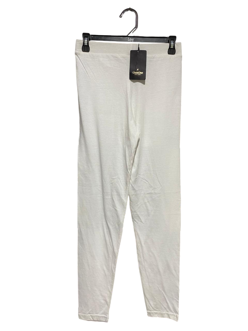CHEN ONE |M| WAIST 27| B14| ESSENTIAL COTTON STRETCH LEGGINGS IN OFF-WHITE