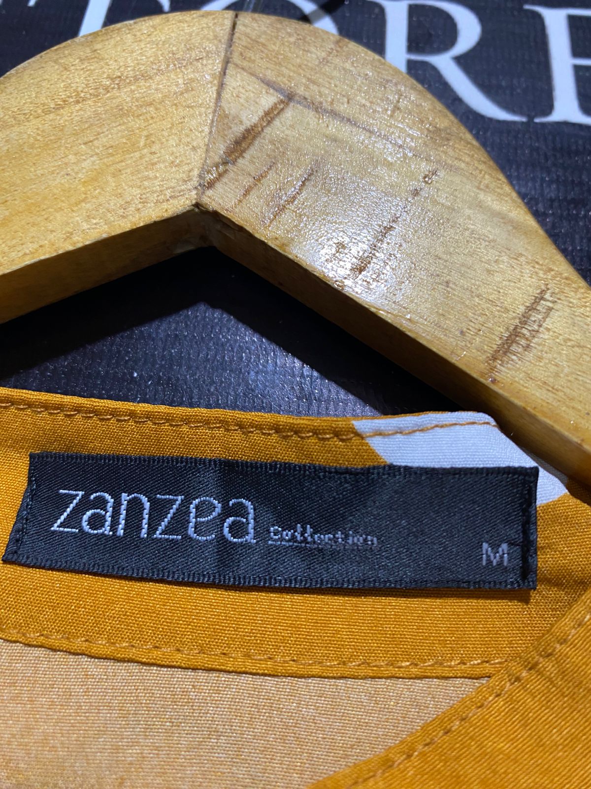ZANZEA |L| BUST 19| B14| VINTAGE POLKA DOT LONG SLEEVE MUSTARD MIDI DRESS