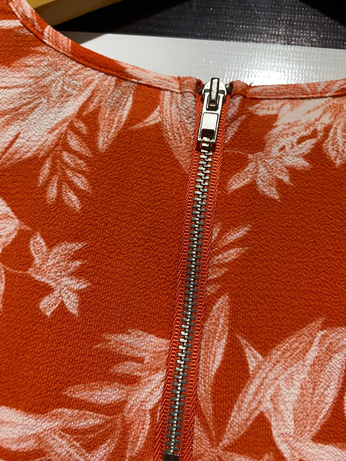 PRIMARK |M| BUST 19| B14| TROPICAL FLORAL PRINT TIERED RUFFLE SLEEVE TOP