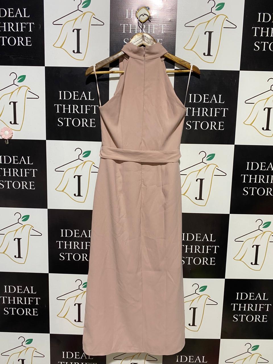 RIVER ISLAND |M| BUST 16| B14| ELEGANT DUSTY ROSE HALTER NECK JUMPSUIT