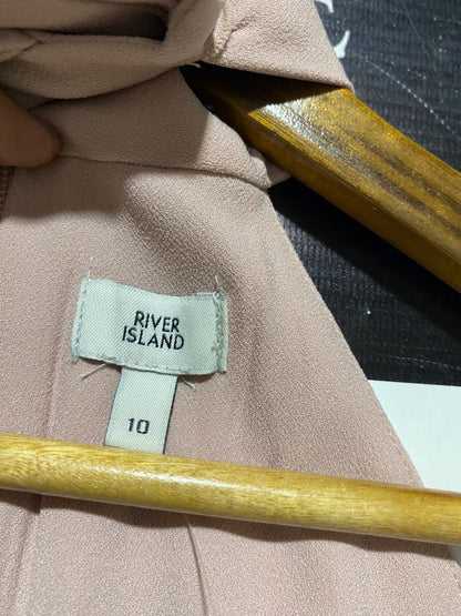 RIVER ISLAND |M| BUST 16| B14| ELEGANT DUSTY ROSE HALTER NECK JUMPSUIT