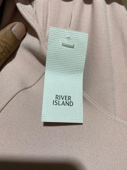 RIVER ISLAND |M| BUST 16| B14| ELEGANT DUSTY ROSE HALTER NECK JUMPSUIT