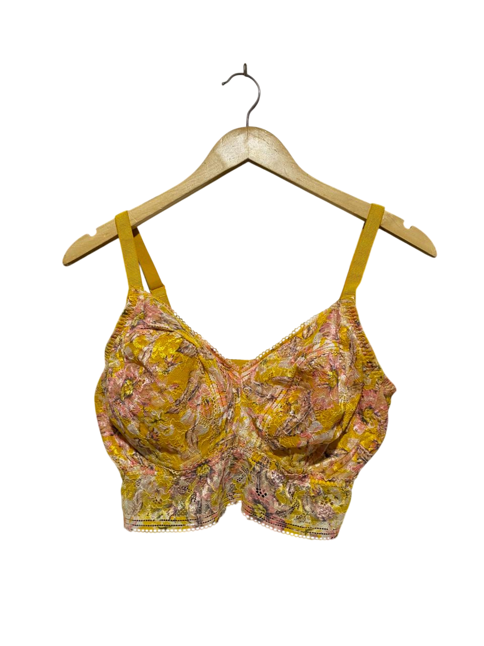 M&S |M| BUST 15| B14| TROPICAL SARONG & LACE LONG-LINE BRA