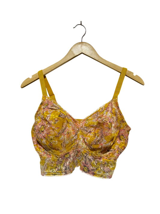 M&S |M| BUST 15| B14| TROPICAL SARONG & LACE LONG-LINE BRA