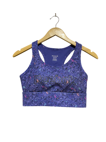 REEBOK |S| BUST 14| B14| PURPLE SPECKLED RACERBACK SPORTS BRA