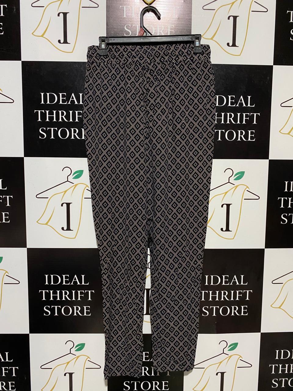 PRIMARK |M| WAIST 29| B14| PREMIUM GEOMETRIC PRINT ADJUSTABLE WAIST TROUSERS