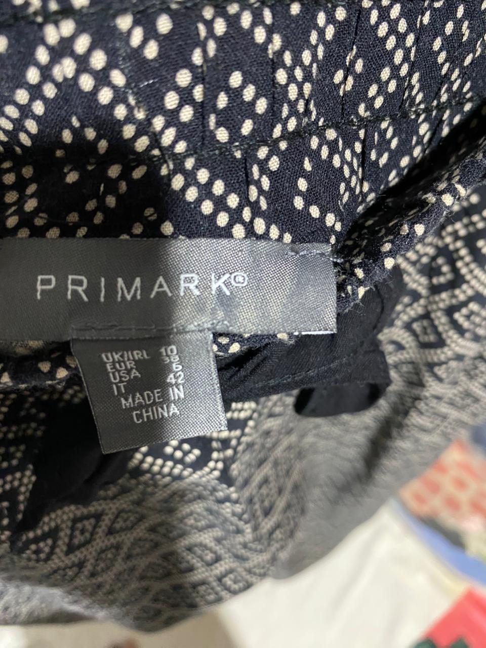 PRIMARK |M| WAIST 29| B14| PREMIUM GEOMETRIC PRINT ADJUSTABLE WAIST TROUSERS