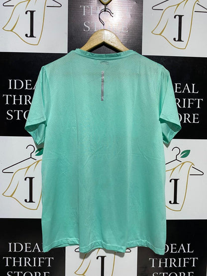 ERGEE |L| BUST 21| B14| MINT GREEN PERFORMANCE V-NECK SPORTS T-SHIRT