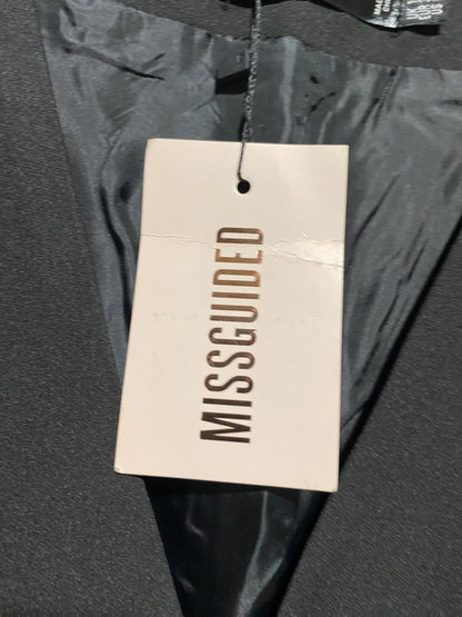 MISSGUIDED |M| BUST 14| B14| TAILORED BLACK BUTTON-FRONT WAISTCOAT CROP VEST