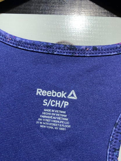 REEBOK |S| BUST 14| B14| PURPLE SPECKLED RACERBACK SPORTS BRA