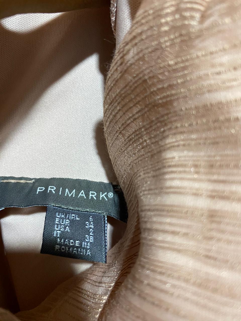 PRIMARK |M| BUST 17| B14| ELEGANT PEACH TIERED SURPLICE MIDI DRESS