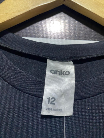 ANKO |M| BUST 15| B14| ESSENTIAL CREW NECK BLACK T-SHIRT