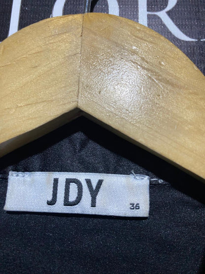 JDY |L| BUST 20| B14| LUXE BLACK SATIN BUTTON-DOWN SHIRT