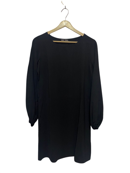 SHEIN |M| BUST 22| B15| BLACK LONG SLEEVE SHIFT MINI DRESS