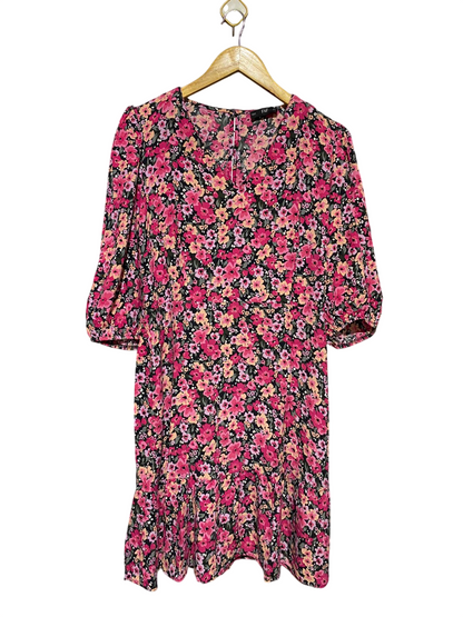 F&F |M| BUST 19| B15| VIBRANT PINK DITSY FLORAL MINI DRESS