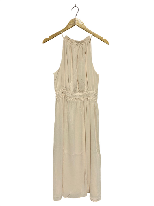 H&M |M| BUST 18| B15| ELEGANT CREAM HALTER NECK MIDI DRESS