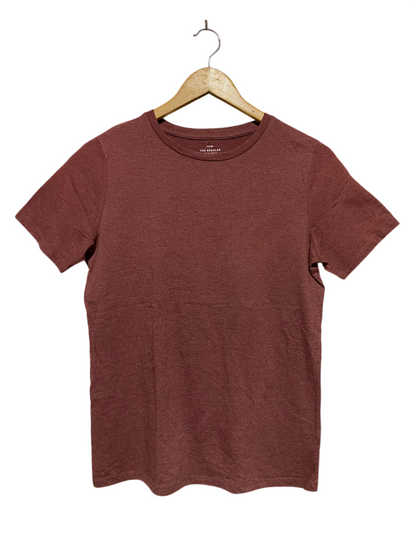 GEORGE |M| BUST 18| B15| MAROON MELANGE CREW NECK TEE