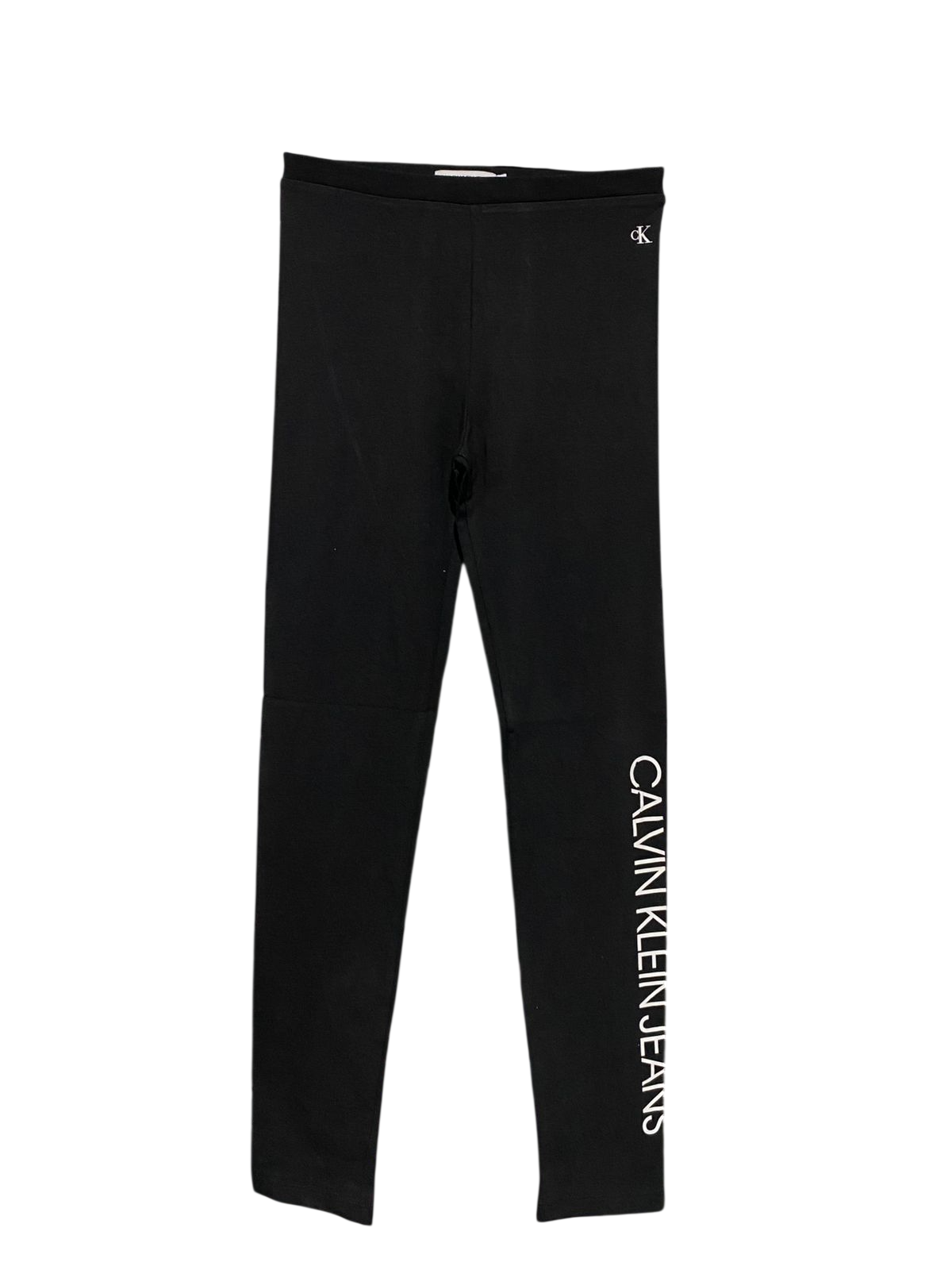 CALVIN KLEIN |XS| WAIST 24| B15| BLACK LOGO PRINT FULL-LENGTH LEGGINGS