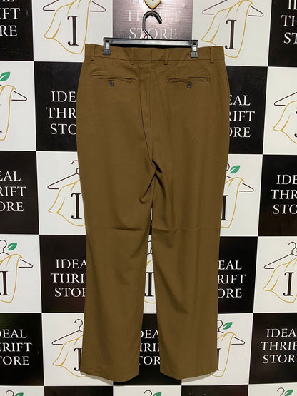 BOOHOO |XL| WAIST 36| B15| TAWNY BROWN SLIM FIT FORMAL TROUSERS