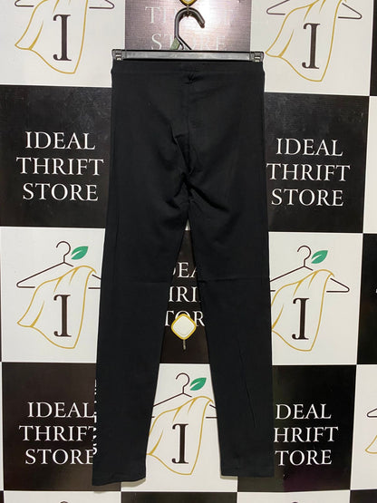 CALVIN KLEIN |XS| WAIST 24| B15| BLACK LOGO PRINT FULL-LENGTH LEGGINGS