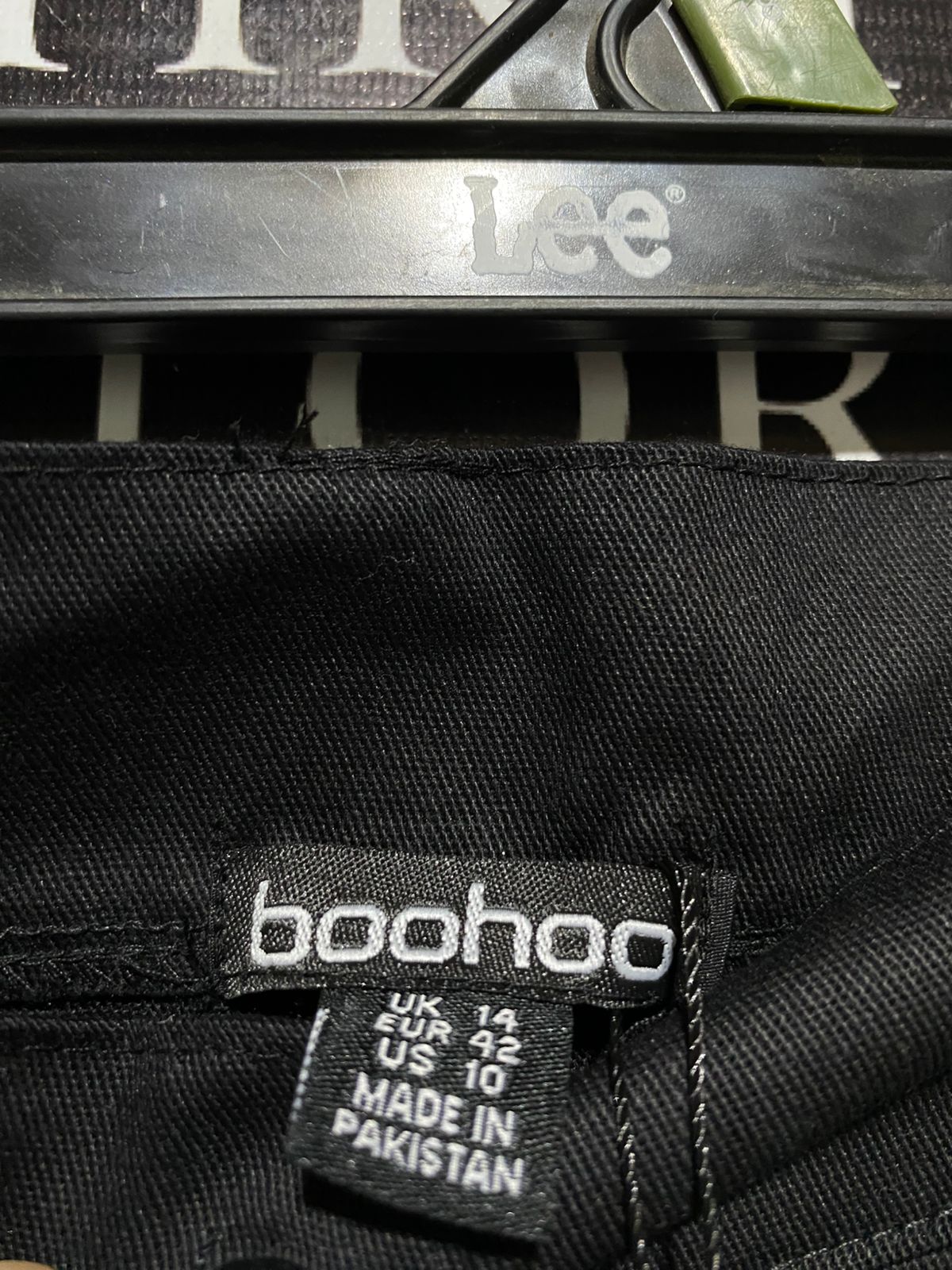 BOOHOO |XL| WAIST 34| B15| BLACK WIDE LEG CARGO TROUSERS – TRENDY STREETWEAR STYLE