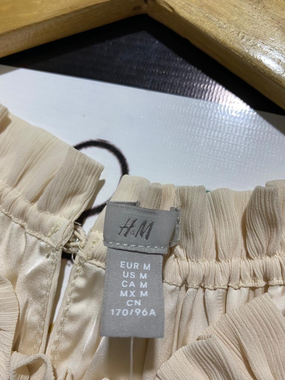 H&M |M| BUST 18| B15| ELEGANT CREAM HALTER NECK MIDI DRESS