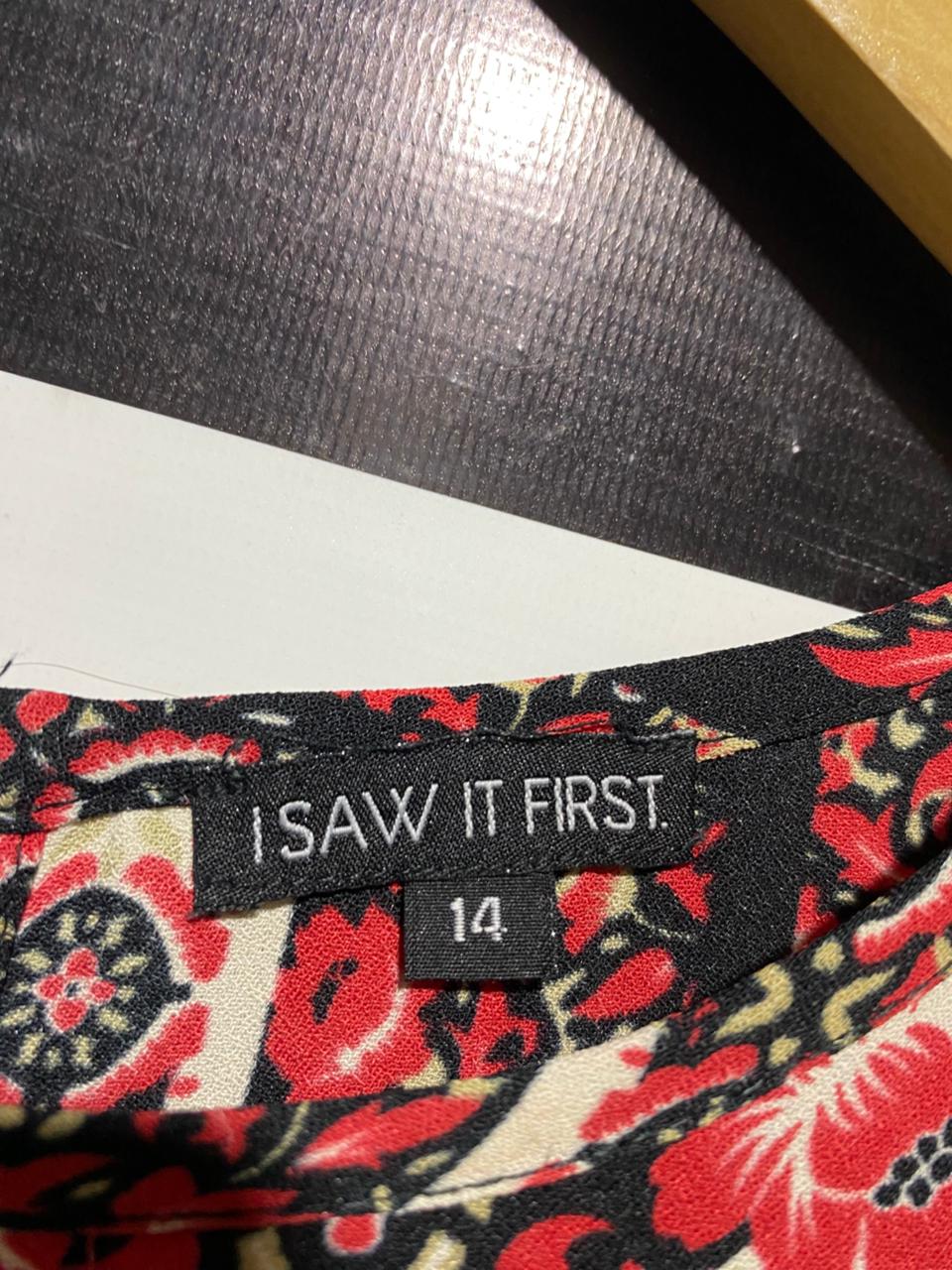 I SAW IT FIRST |L| BUST 21| B15| BOHO SCARF PRINT TIERED SMOCK DRESS