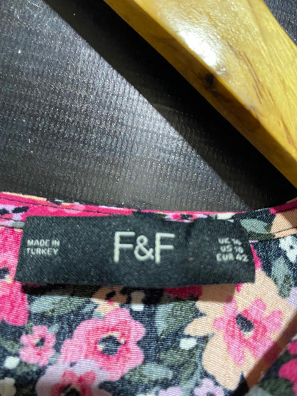 F&F |M| BUST 19| B15| VIBRANT PINK DITSY FLORAL MINI DRESS