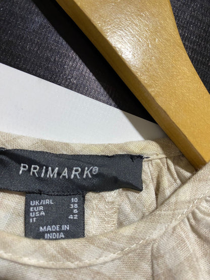 PRIMARK |M| BUST 18| B15| CHECKED PUFF SLEEVE TIERED MINI DRESS