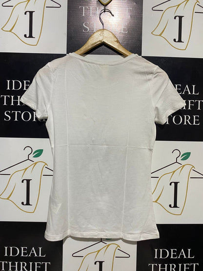 H&M |S| BUST 16| B14| BASIC SHORT SLEEVE COTTON T-SHIRT