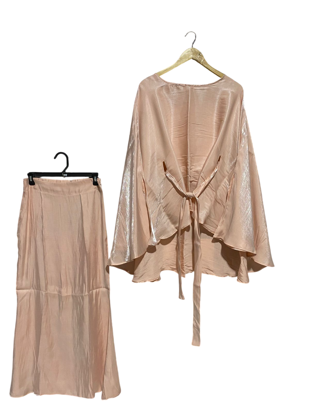 TOPPIES |L| B15| LUXURIOUS ROSE GOLD SHIMMER TWO-PIECE MODEST SET