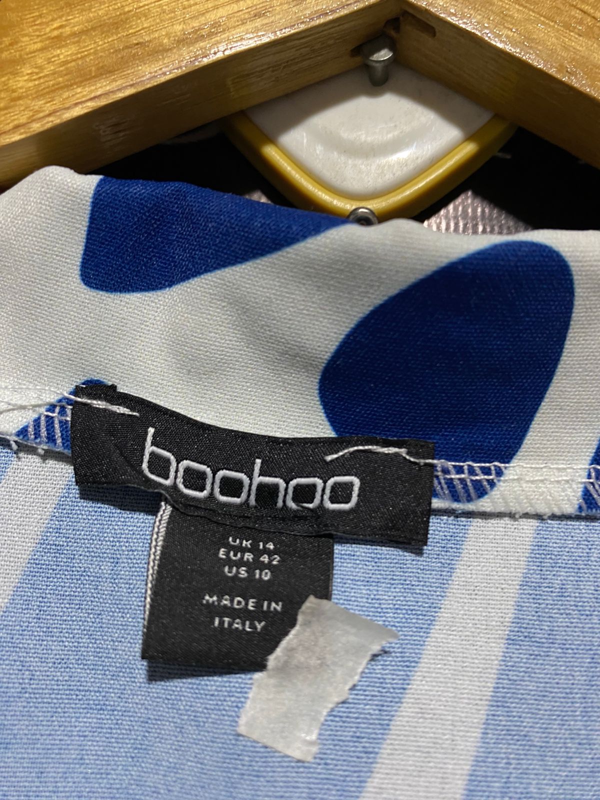 BOOHOO |L| B15| BOLD COBALT BLUE ABSTRACT CO-ORD SET