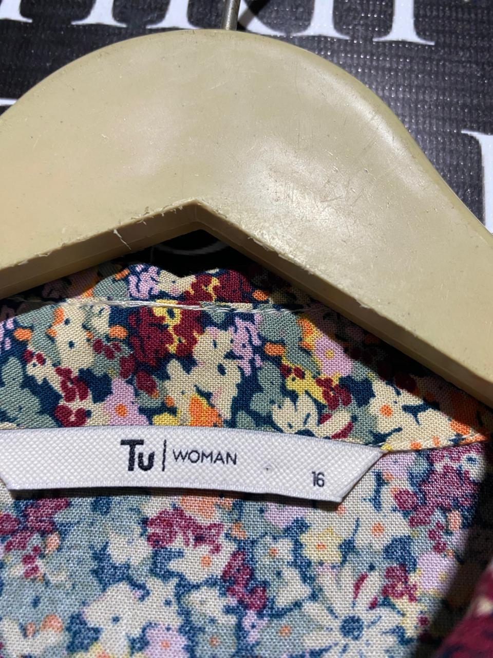 TU WOMAN |L| BUST 21| B15| SANDSTONE UTILITY SHIRT DRESS